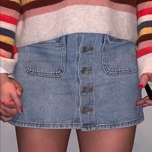 pacsun jean skirt